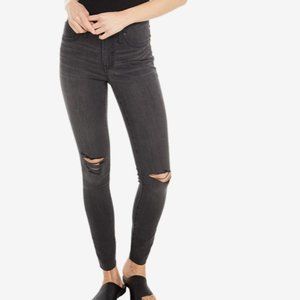 Madewell Black 9” High Rise Skinny Jeans 27 Tall